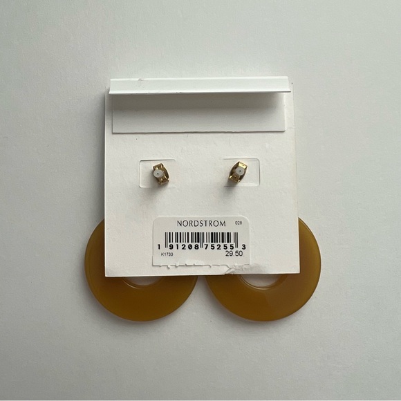 Madewell Yellow Circle Statement Earrings - Picture 3 of 3